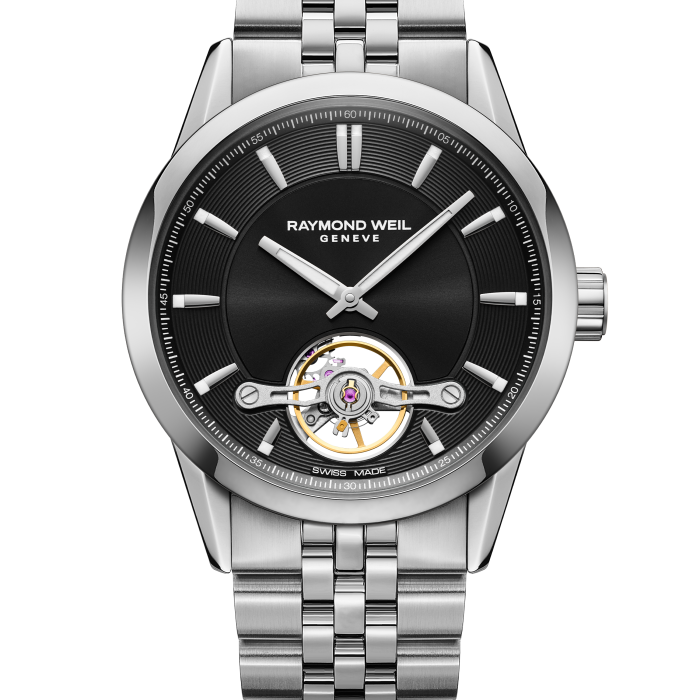 Raymond Weil Freelancer Calibre RW1212 42mm Black Dial Steel