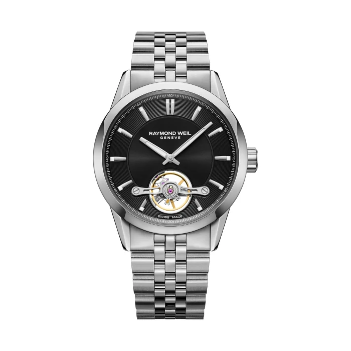 Raymond Weil Freelancer Calibre RW1212 42mm Black Dial Steel
