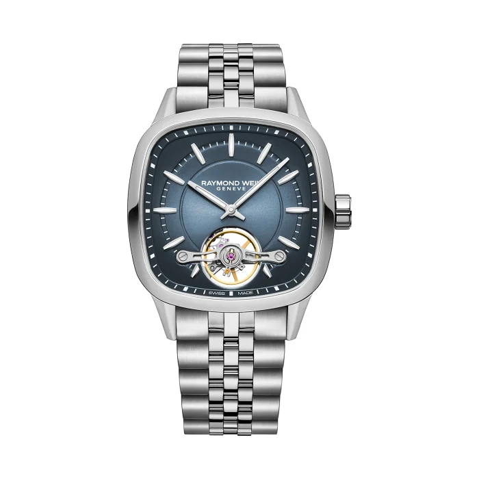 Raymond Weil Freelancer Calibre RW1212 40mm Cushion Blue Dial