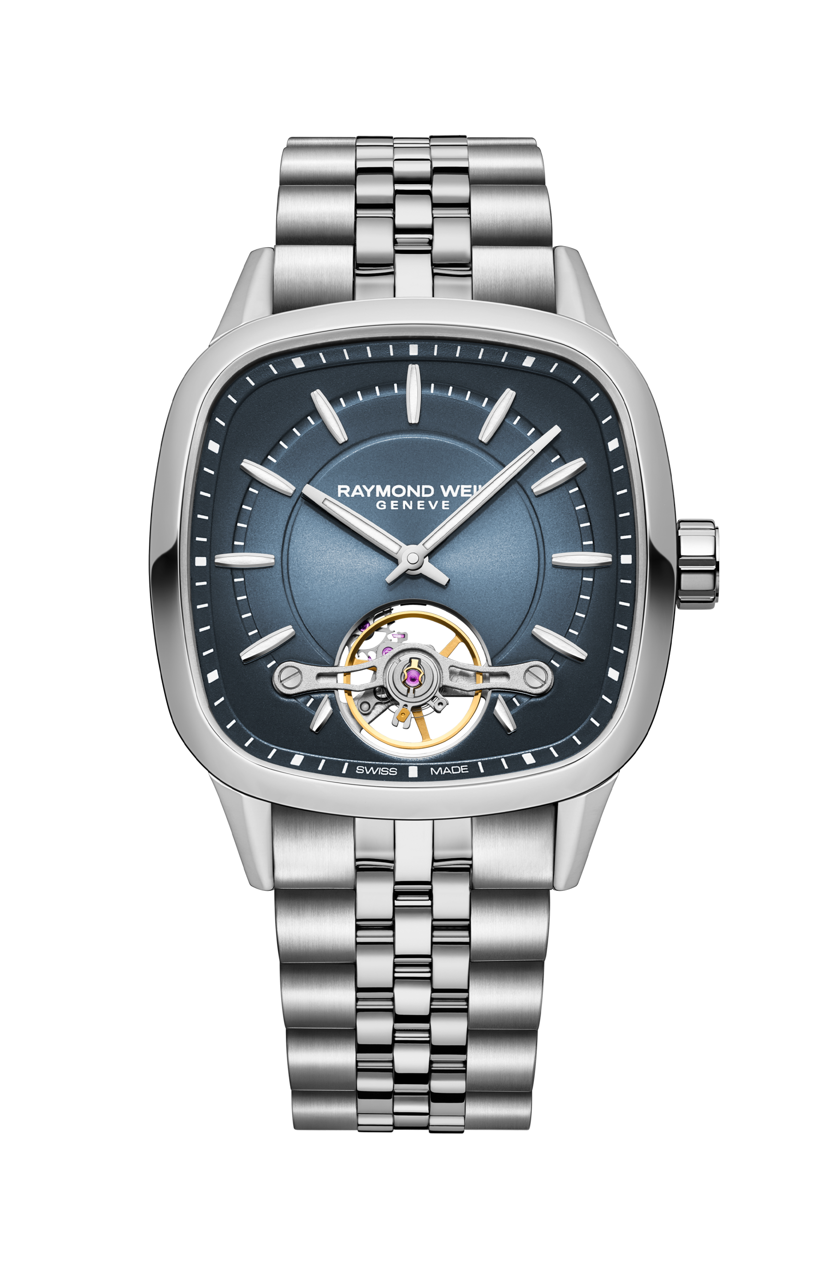 Raymond Weil Freelancer Calibre RW1212 40mm Cushion Blue Dial