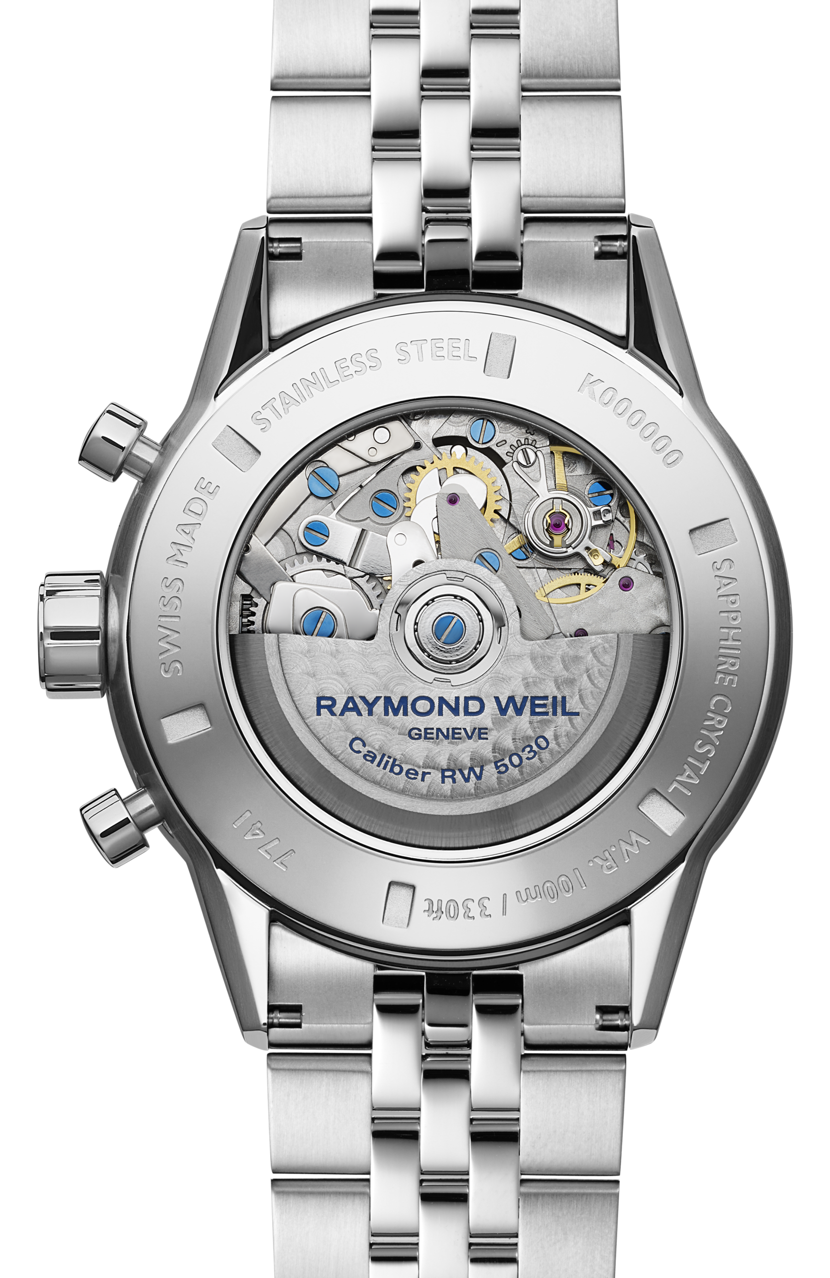 Raymond Weil Freelancer Chronograph 43mm White Dial Steel Bracelet
