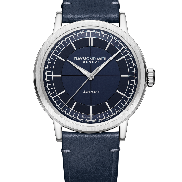 Raymond Weil Millesime Automatic 39mm Blue Sector Dial Blue Strap
