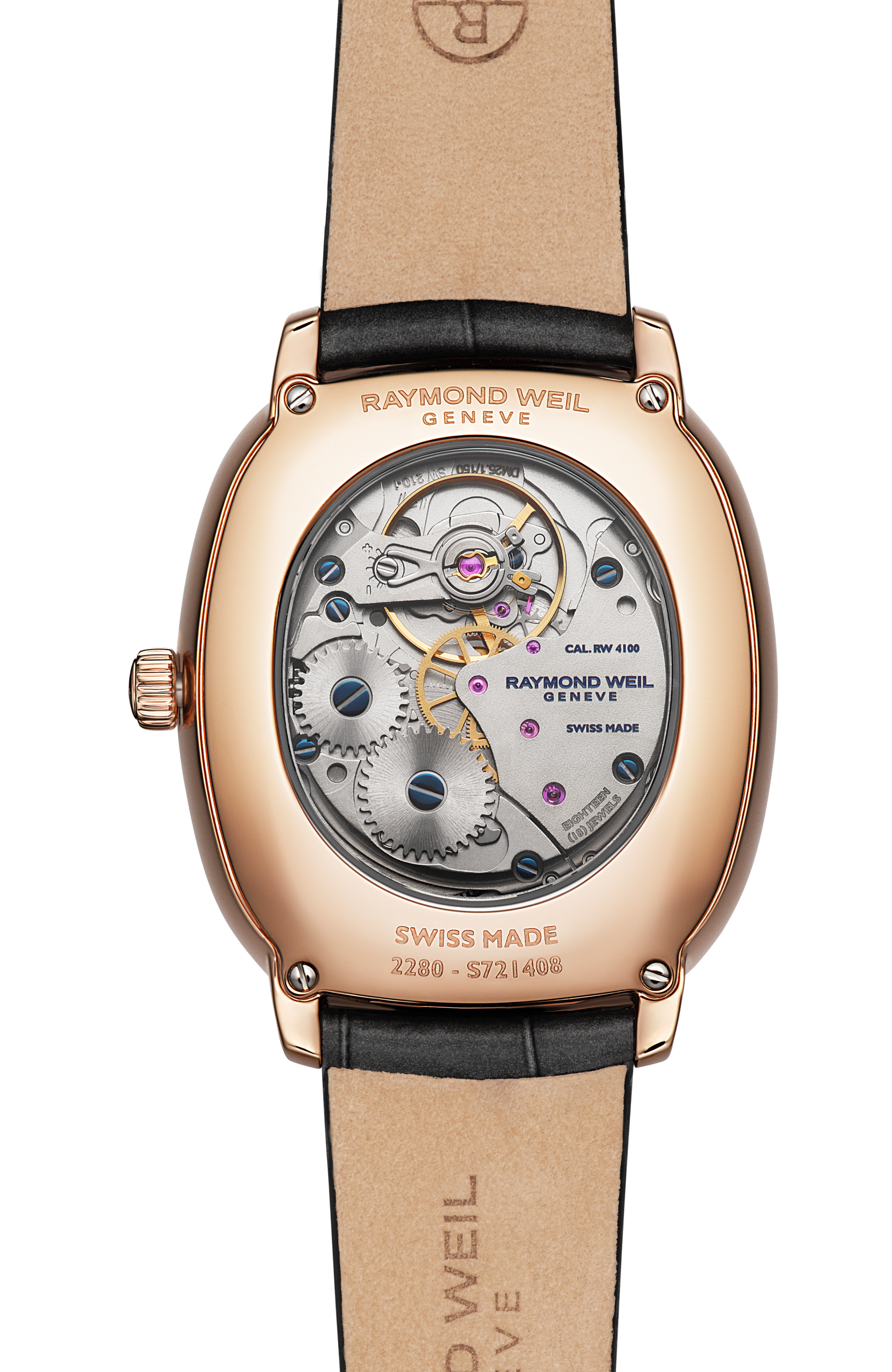 Raymond Weil Toccata Heritage Mechanical 33 x 38mm Red Grape Dial