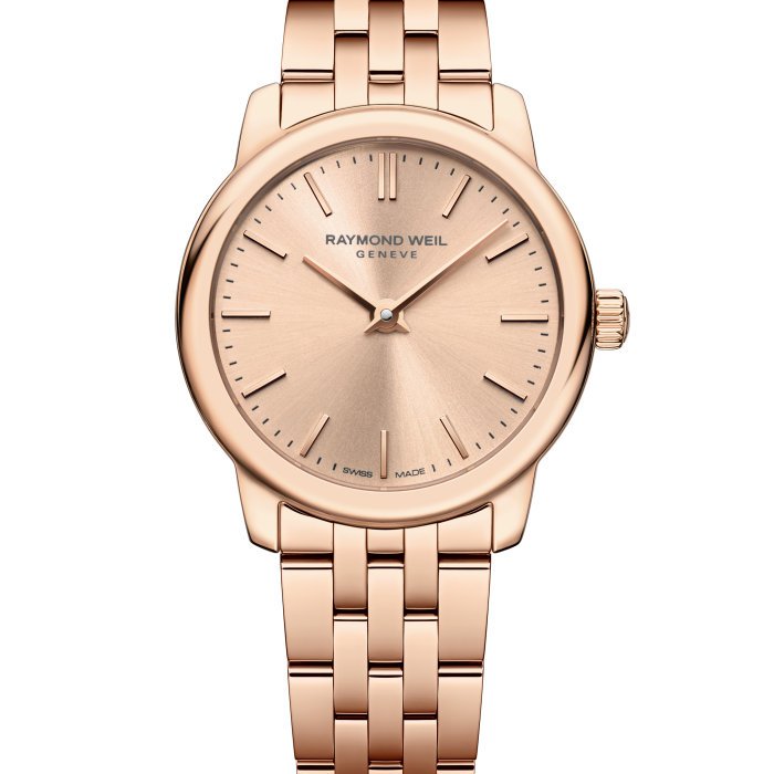 Raymond Weil Toccata Ladies 24mm Rose Gold PVD Sunray Dial
