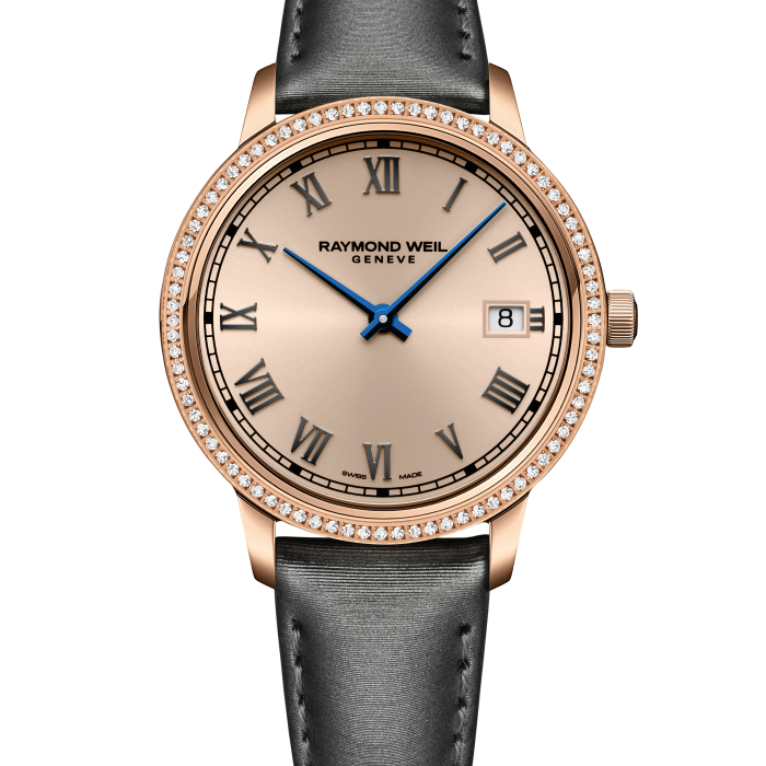 Raymond Weil Toccata Ladies 34mm Rose Gold PVD 80 Diamond Rosé Dial