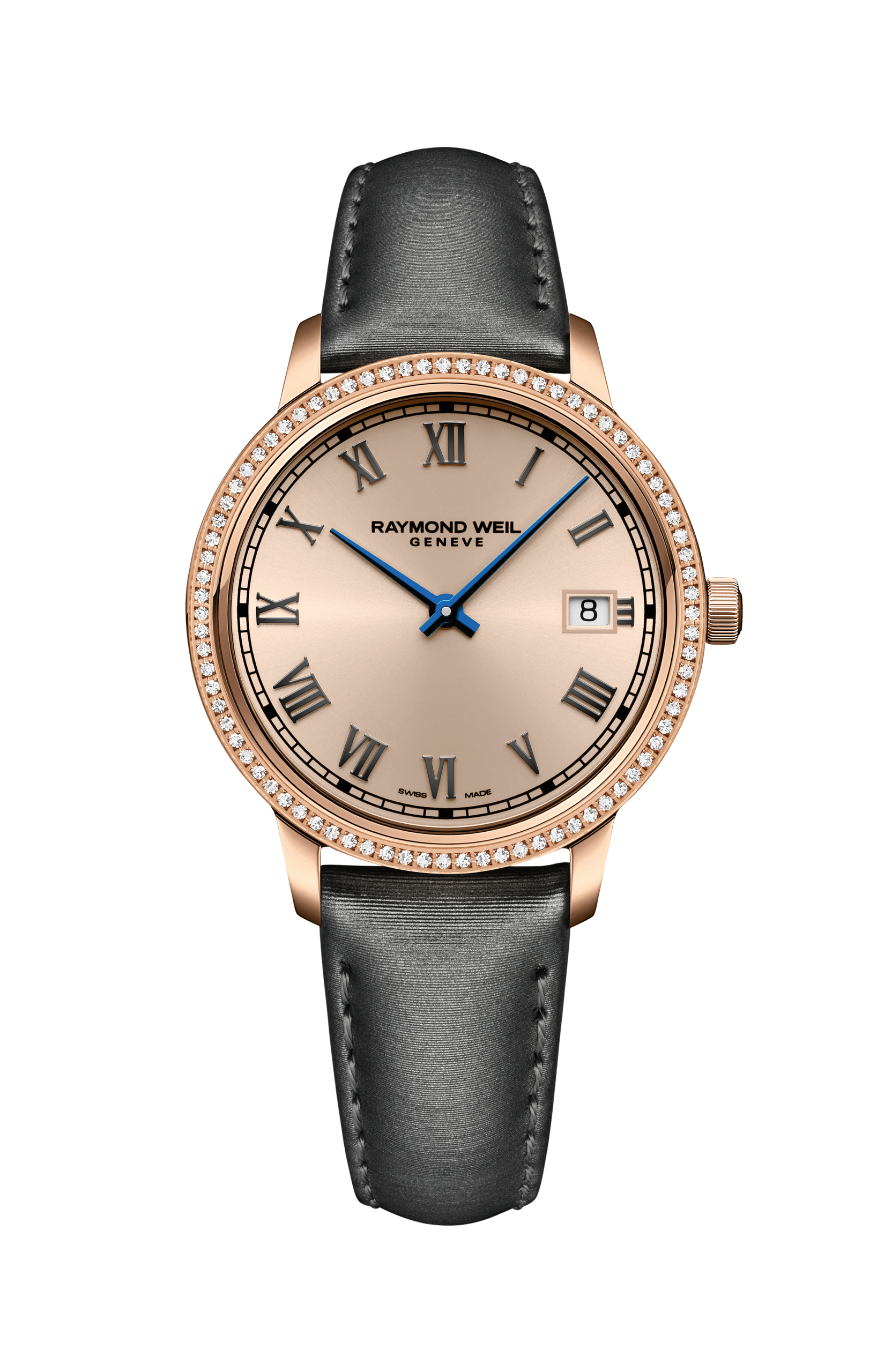 Raymond Weil Toccata Ladies 34mm Rose Gold PVD 80 Diamond Rosé Dial