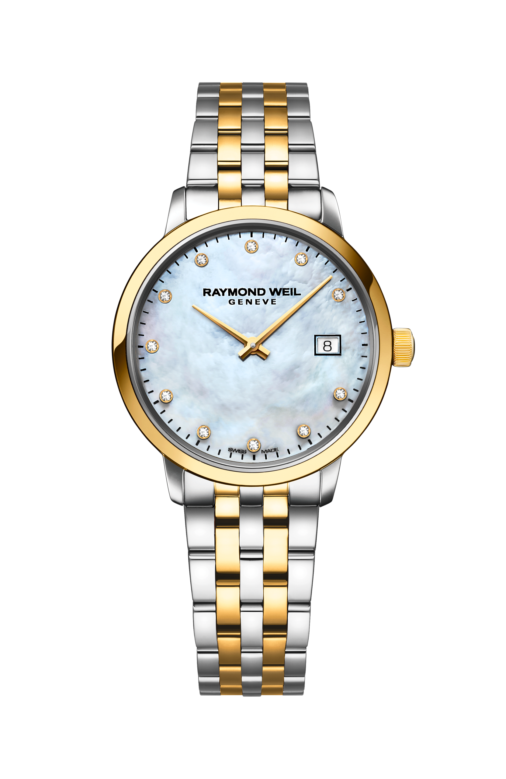 Raymond Weil Toccata Ladies 29mm Two-Tone Mother-of-Pearl 11 Diamond Dial