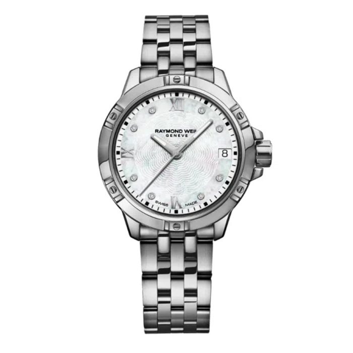 Raymond Weil Tango 30mm Steel Mother-of-Pearl Diamond Dial