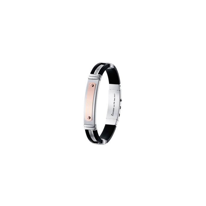 Zancan Sterling Silver and Rose Gold Bracelet