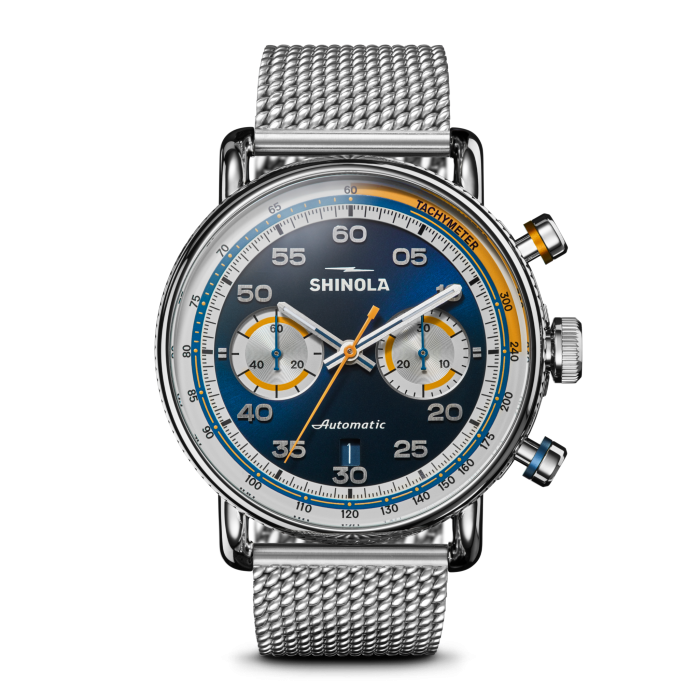 Shinola Canfield Speedway Open Road Automatic Chronograph 44mm Midnight Blue