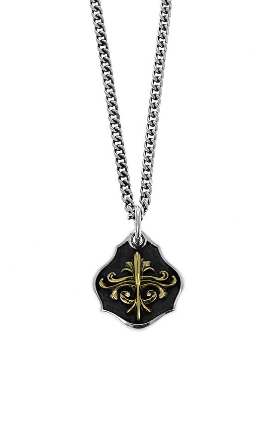 King Baby KB Scroll Shield Pendant