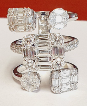 Baguette, Round, Marquise and Princess Diamond Ring, 3.54 ct tw