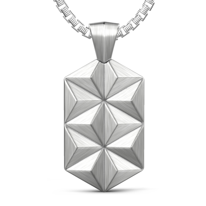 Zancan Studio Sterling Silver Tag Pendant Necklace