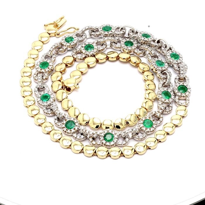 Emerald and Diamond Necklace
