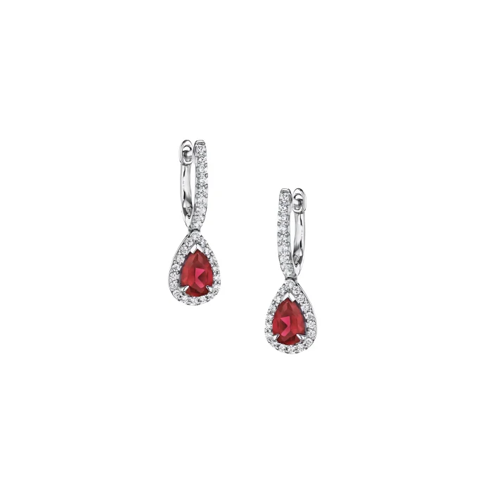 Fana Ruby And Diamond Earrings