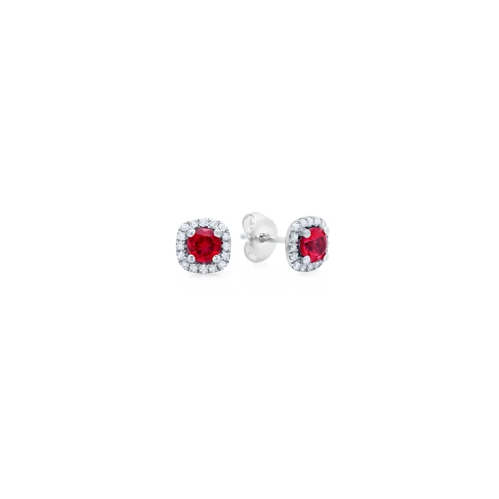 Fana Something Special Ruby and Diamond Stud Earrings