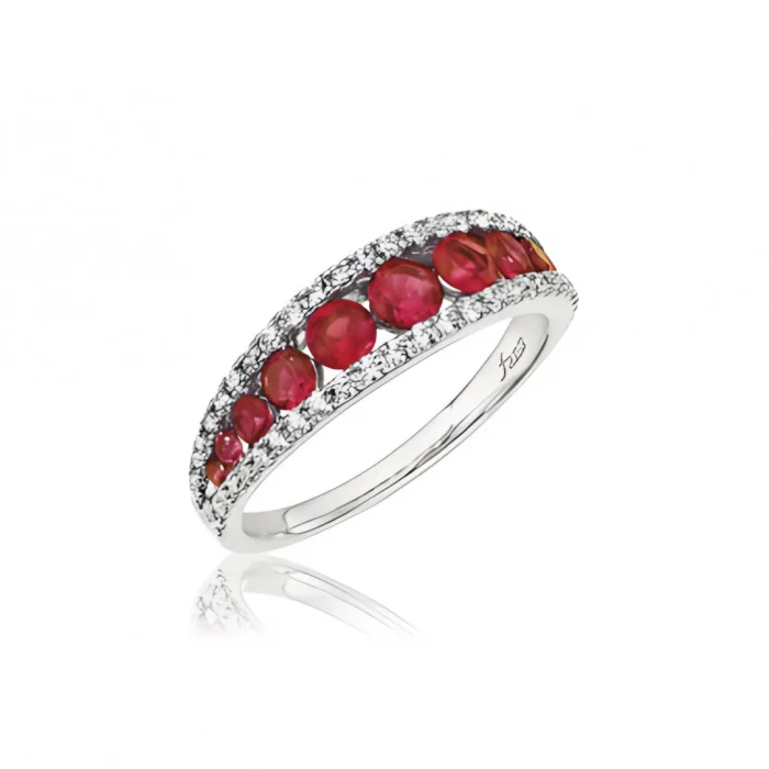 Fana Walk This Way Ruby and Diamond Ring