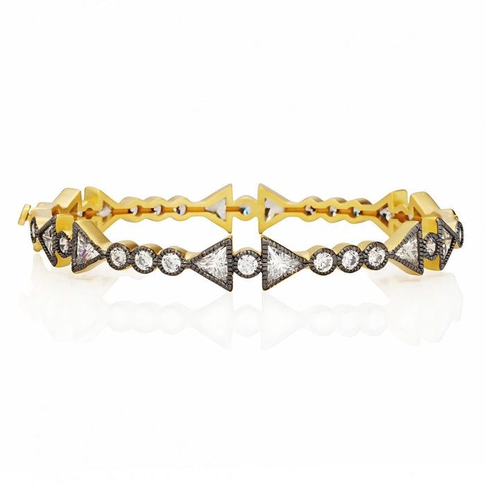 Freida Rothman ARROW STONE HINGE BANGLE
