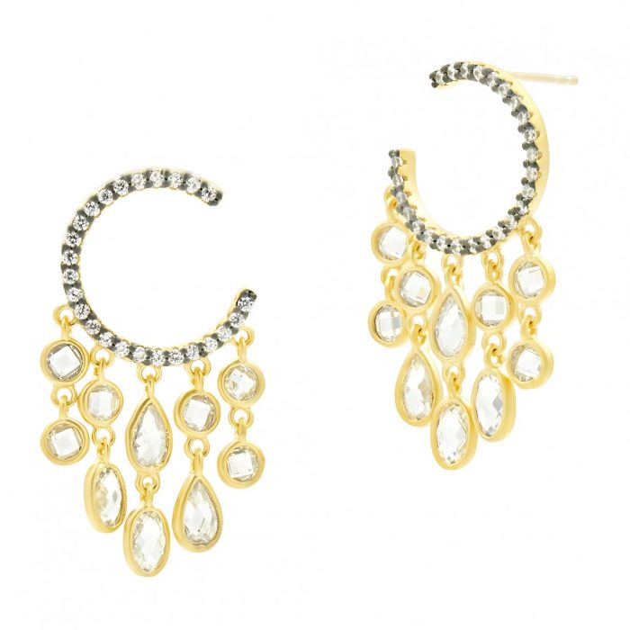 Freida Rothman C-HOOP CHANDELIER EARRING