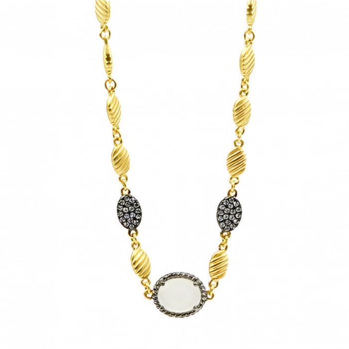Freida Rothman GILDED CABLE PENDANT NECKLACE