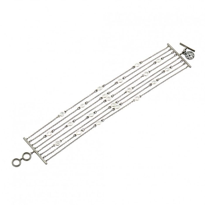 Freida Rothman INDUSTRIAL FINISH MULTI CHAIN SOFT BRACELE