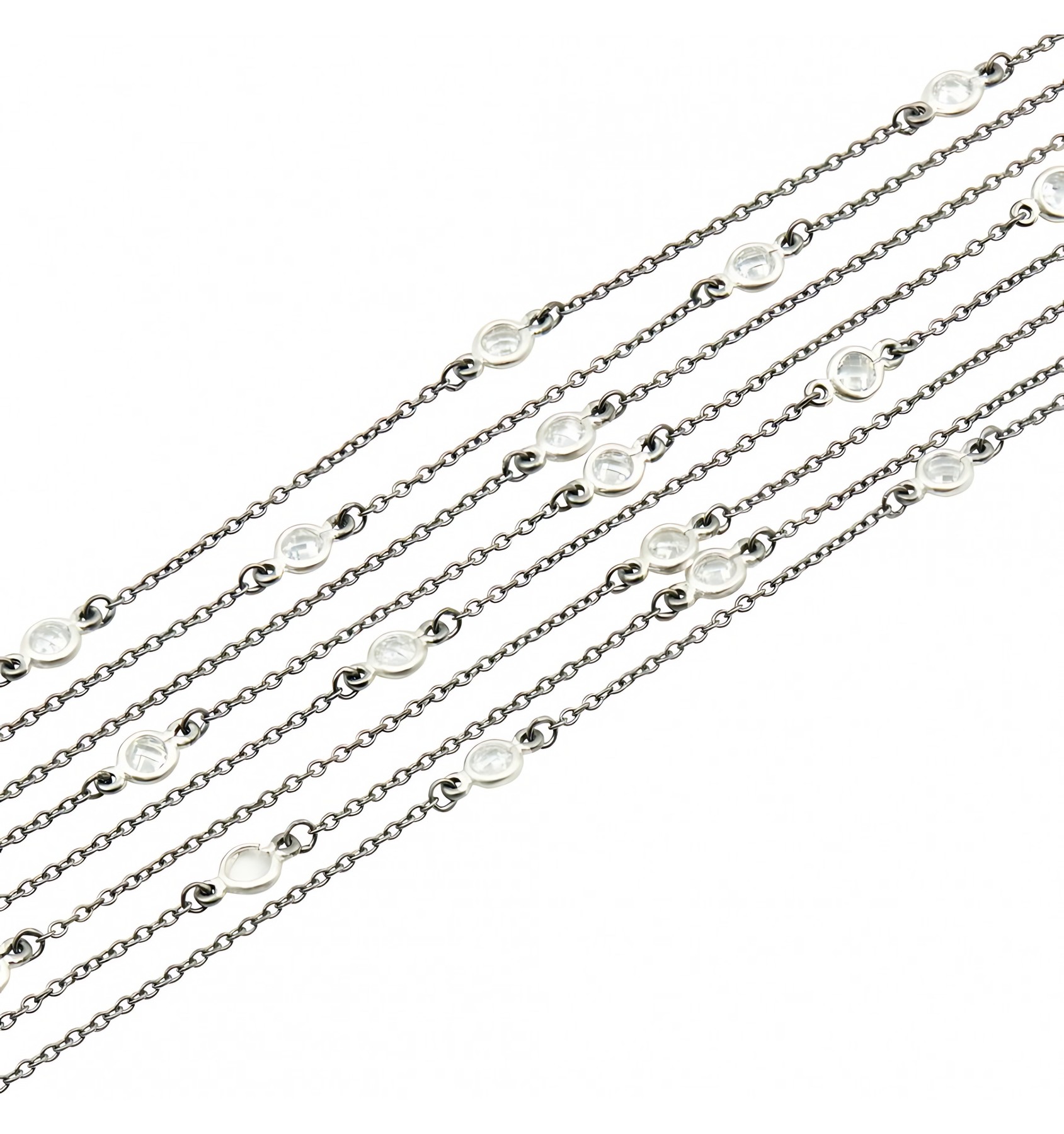 Freida Rothman INDUSTRIAL FINISH MULTI CHAIN SOFT BRACELE - Image 2