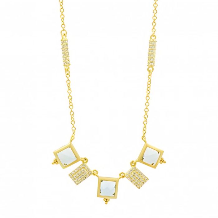 Freida Rothman OCEAN AZURE CHARM NECKLACE