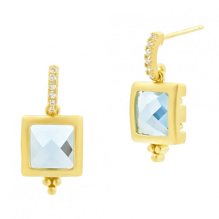 Freida Rothman OCEAN AZURE DROP EARRINGS