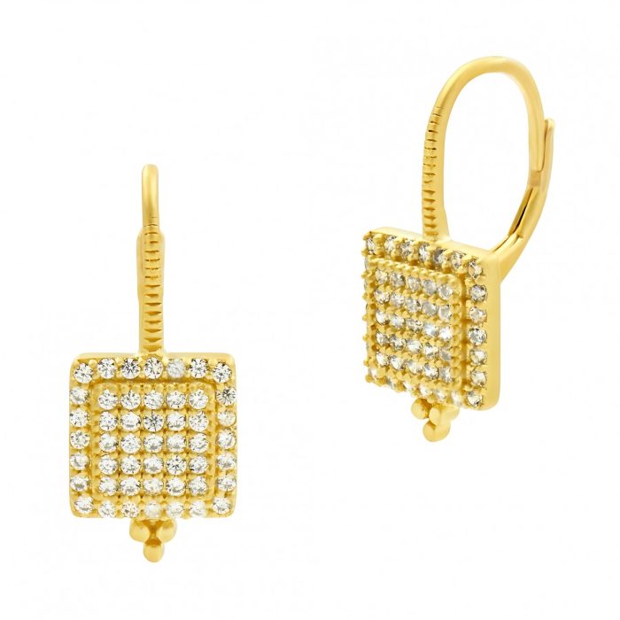 Freida Rothman OCEAN AZURE LEVER BACK EARRINGS