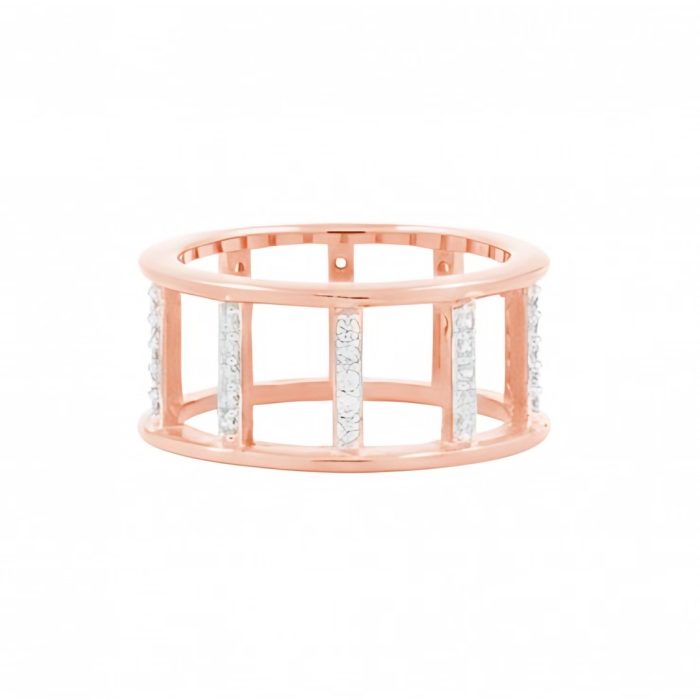 Freida Rothman RADIANCE OPEN WIDE BAND ROSE GOLD RING