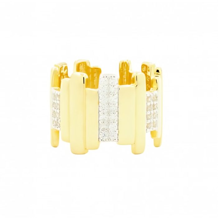 Freida Rothman RADIANCE WIDE BAND GOLD RING