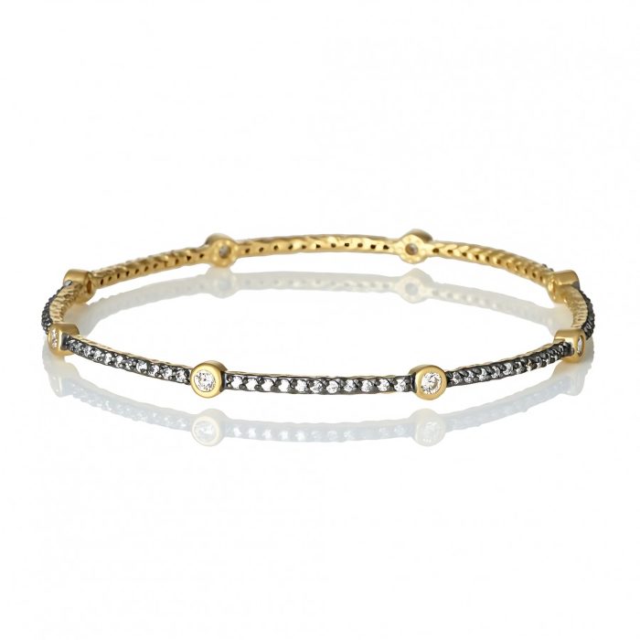 Freida Rothman SIGNATURE BEZEL STATION BANGLE