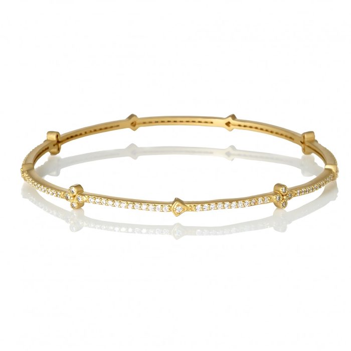 Freida Rothman SIGNATURE CLOVER STATION BANGLE