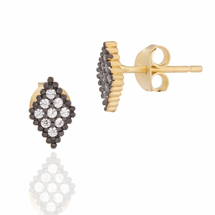 Freida Rothman SMALL PAVÉ HARLEQUIN STUDS