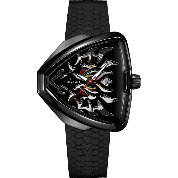Hamilton Ventura Elvis80 Skeleton Auto Dragon Black PVD