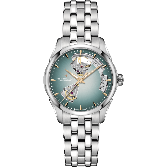 Hamilton Jazzmaster Open Heart Auto 36mm Blue Dial on Bracelet