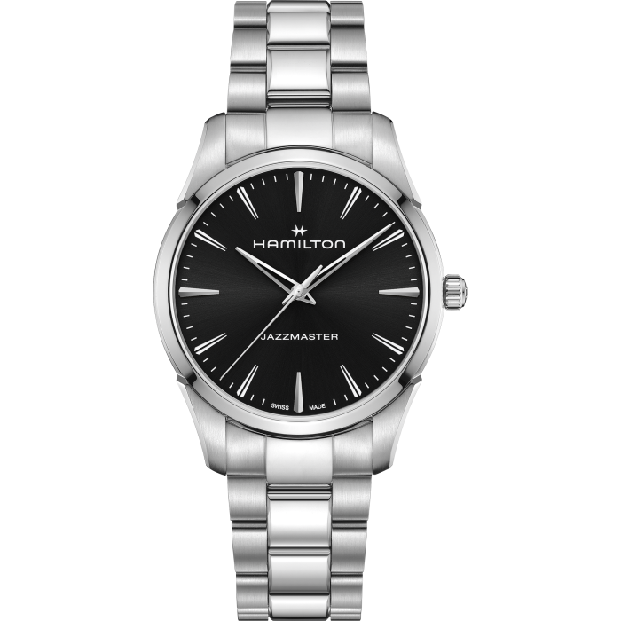 Hamilton Jazzmaster Quartz 40mm Black Dial on Bracelet