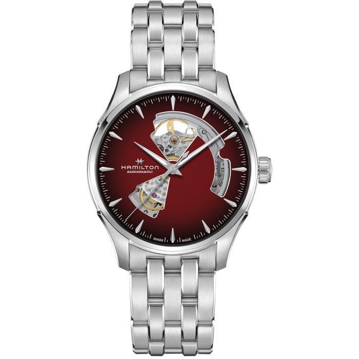 Hamilton Jazzmaster Open Heart Auto 40mm Burgundy Dial
