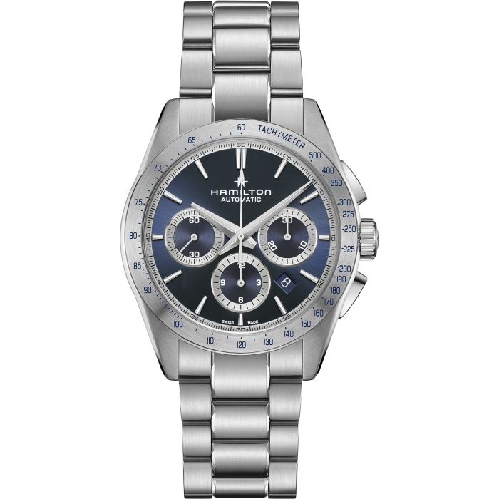 Hamilton Jazzmaster Performer Auto Chrono 42mm Blue Dial