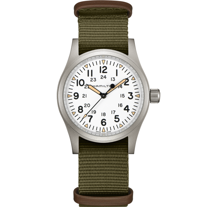 Hamilton Khaki Field Mechanical 38mm White Dial