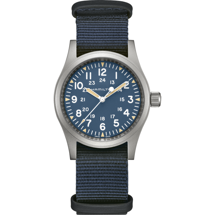 Hamilton Khaki Field Mechanical 38mm Blue Dial