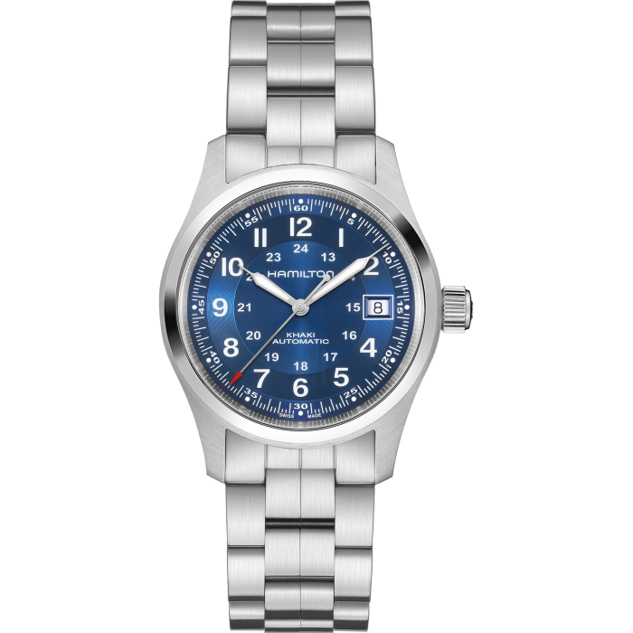 Hamilton Khaki Field Auto 38mm Blue Dial on Bracelet