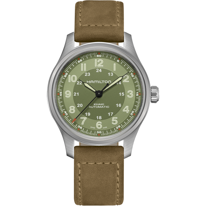 Hamilton Khaki Field Titanium Auto 42mm Green Dial
