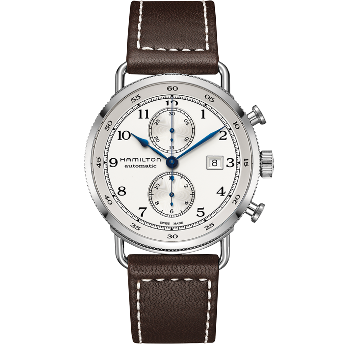 Pre-owned Hamilton Khaki Navy Pioneer Auto Chrono 44mm