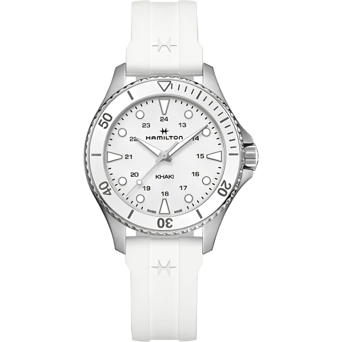 Hamilton Khaki Navy Scuba Quartz 37mm White Dial