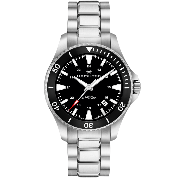 Hamilton Khaki Navy Scuba Auto 40mm Black Dial on Bracelet