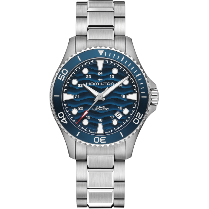 Hamilton Khaki Navy Scuba Auto 40mm Blue Dial on Bracelet