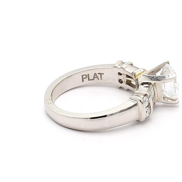 Jeff Cooper Platinum Baguette and Round Diamond Semi-Mount, 0.66 ct tw – view 4
