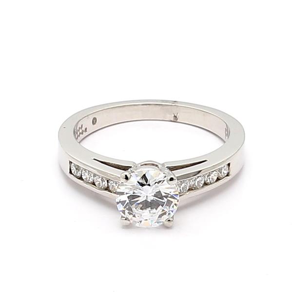 Jeff Cooper Platinum Diamond Semi-Mount, 0.22 ct tw