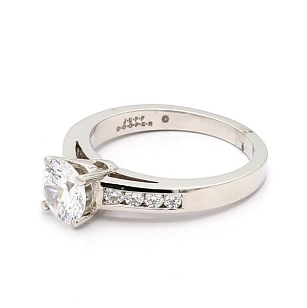 Jeff Cooper Platinum Diamond Semi-Mount, 0.22 ct tw – view 2